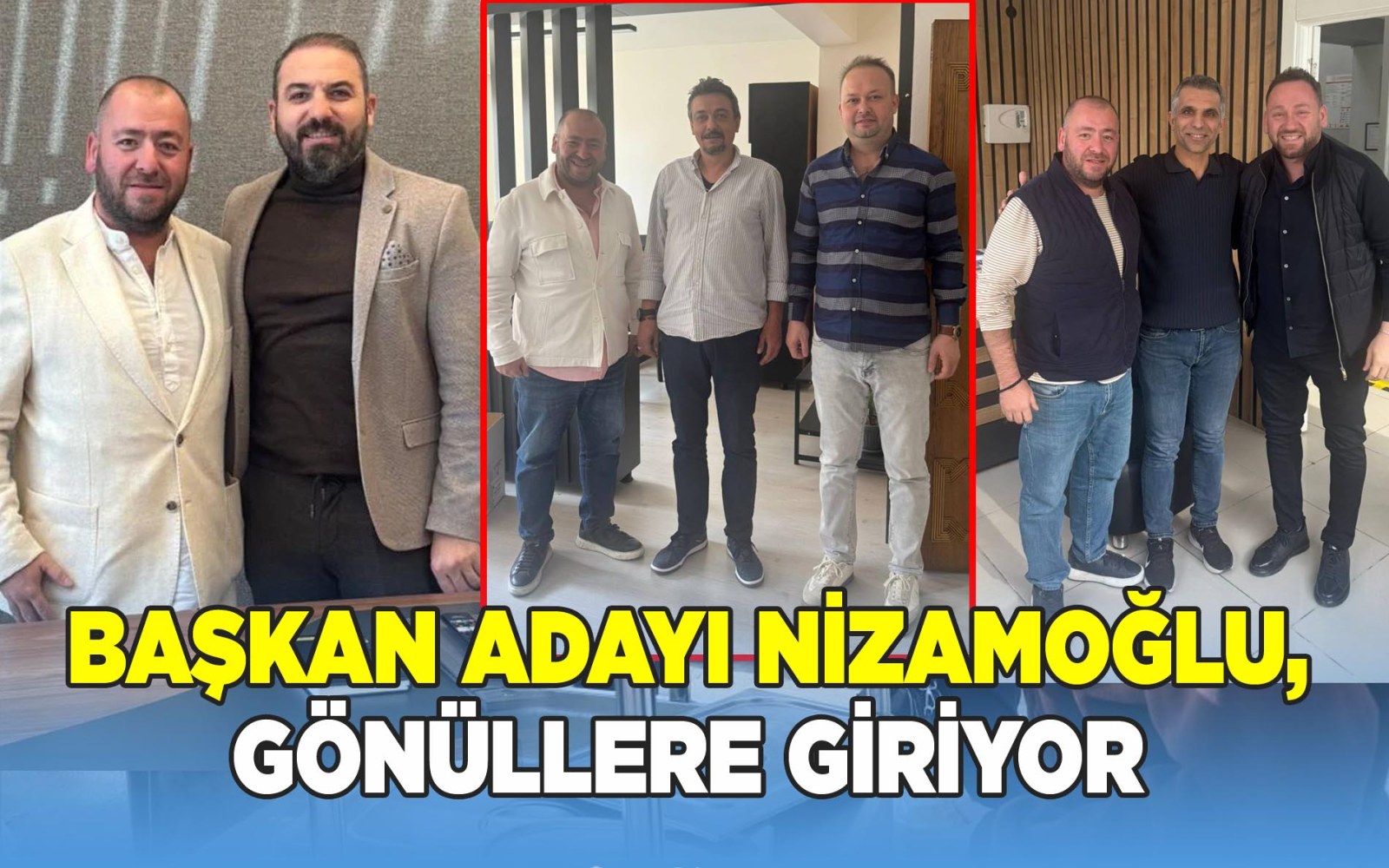 Kahveciler Odası Başkan Adayı Fehmi Nizamoğlu, esnafları ziyaret etti