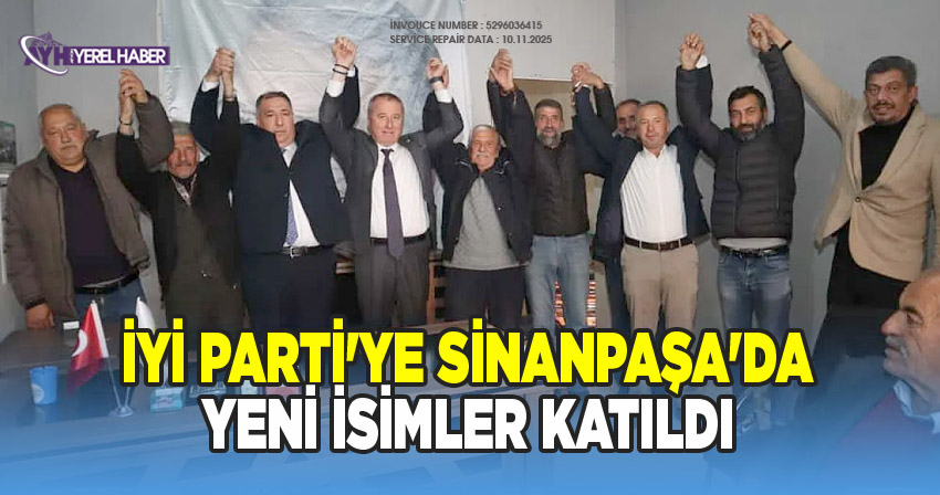 İYİ Parti'ye Sinanpaşa'da yeni isimlerin katıldı