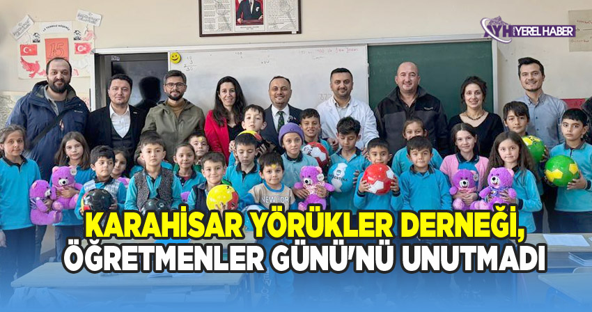 Karahisar Yörükler Derneği, Öğretmenler Günü'nü Unutmadı