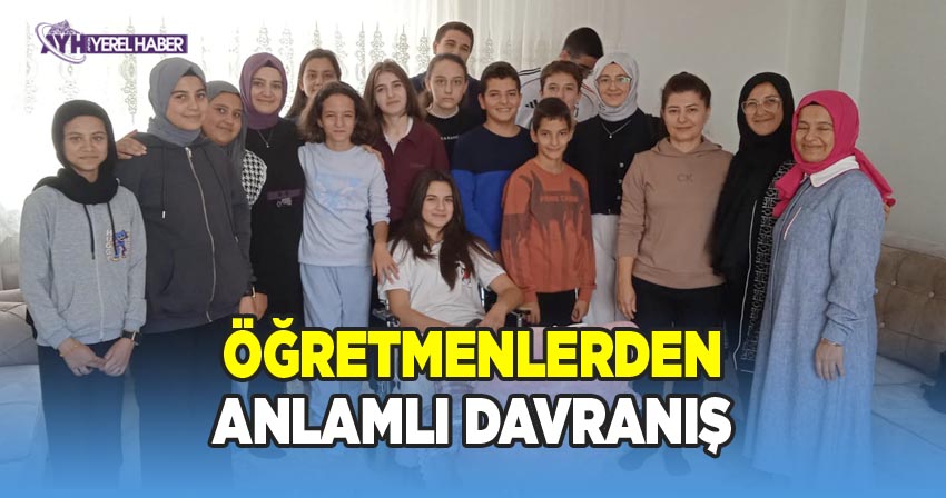 Abdurrahim Mısri Ortaokulu Öğretmenlerinden Anlamlı Davranış