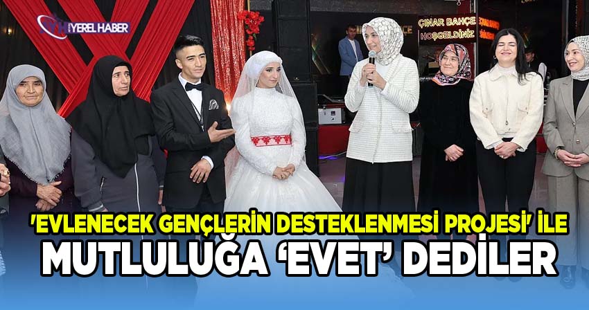 Afyon'da 'Evlenecek Gençlerin Desteklenmesi Projesi' ile mutluluğa imza attılar
