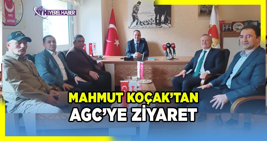Mahmut Koçak'tan Afyon Gazeteciler Cemiyeti'ne ziyaret
