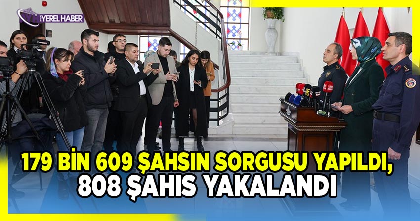 Afyon'da 179 Bin 609 Şahsın Sorgusu Yapıldı, 808 Şahıs Yakalandı